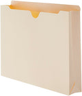 Basics Reinforced File Jackets, Letter Size, Straight-Cut Tab, 2 Inch Set