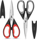 Eco-Friendly iBayam Kitchen Scissors All Purpose Heavy Duty 2 Pack with for Daily Use