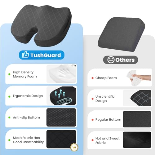 TushGuard Seat Cushion - Memory Foam Cushion Collection