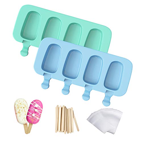 Eco-Friendly Popsicles Molds, Ozera 2 Pack Homemade Cake Pop Molds, for Daily Use