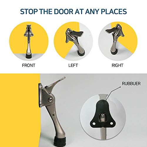 Smart Home One Touch Kickdown Door Stopper, Door Holder,