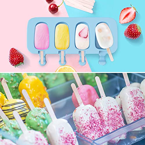 Eco-Friendly Popsicles Molds, Ozera 2 Pack Homemade Cake Pop Molds, for Daily Use