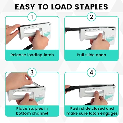 HAUSHOF Light Duty Staple Gun, Upholstery Staple Gun with