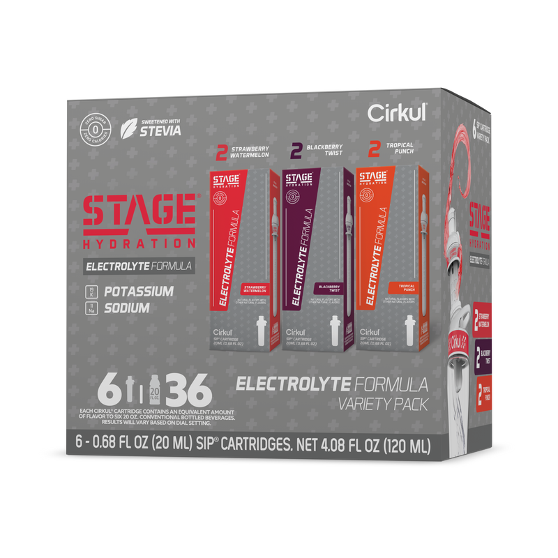 Natural Fruit Flavored Stage 6-Pack Variety Pack 4ZSP - Zero-Calorie Multi-Flavor Sip Pods for Water Bottle - Default Title