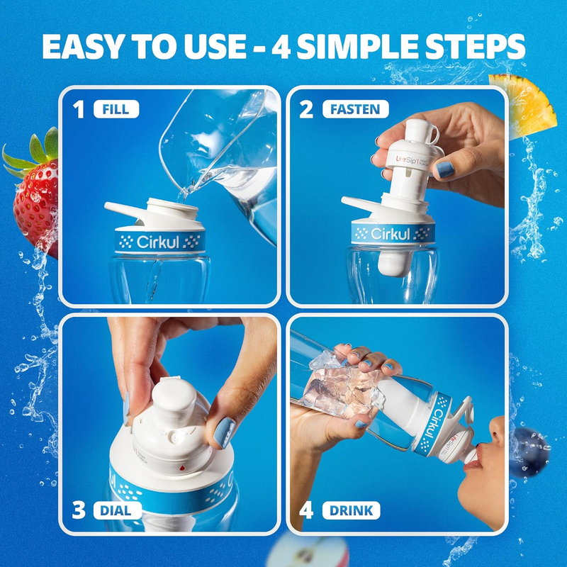 Sugar-Free Frosted Refreshers 6-Pack Variety Pack 1367 - Zero-Calorie Multi-Flavor Sip Pods for Water Bottle Detail