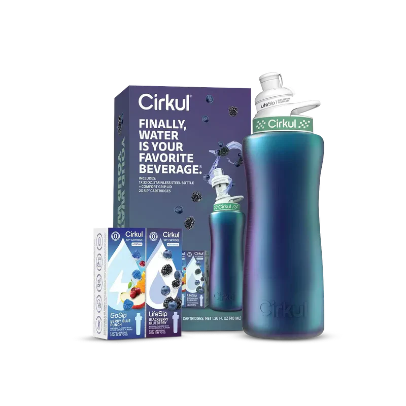 Whimsical Doughnut 32oz. Chameleon Stainless Steel Bottle Starter Kit 95KR - Deliciously Soft Cupcake Sensory Glob - Default Title